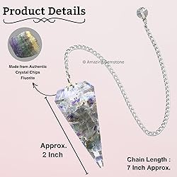 Fluorite Orgone Crystal Pendulums for Divination