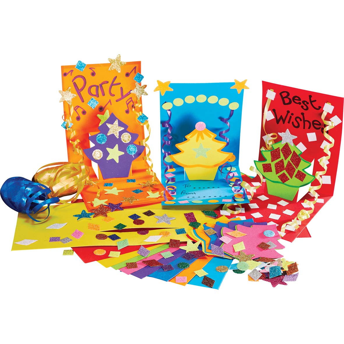 Springboard 10368 Pop-up Christmas Tree Card Making Activity (Pack of 30)