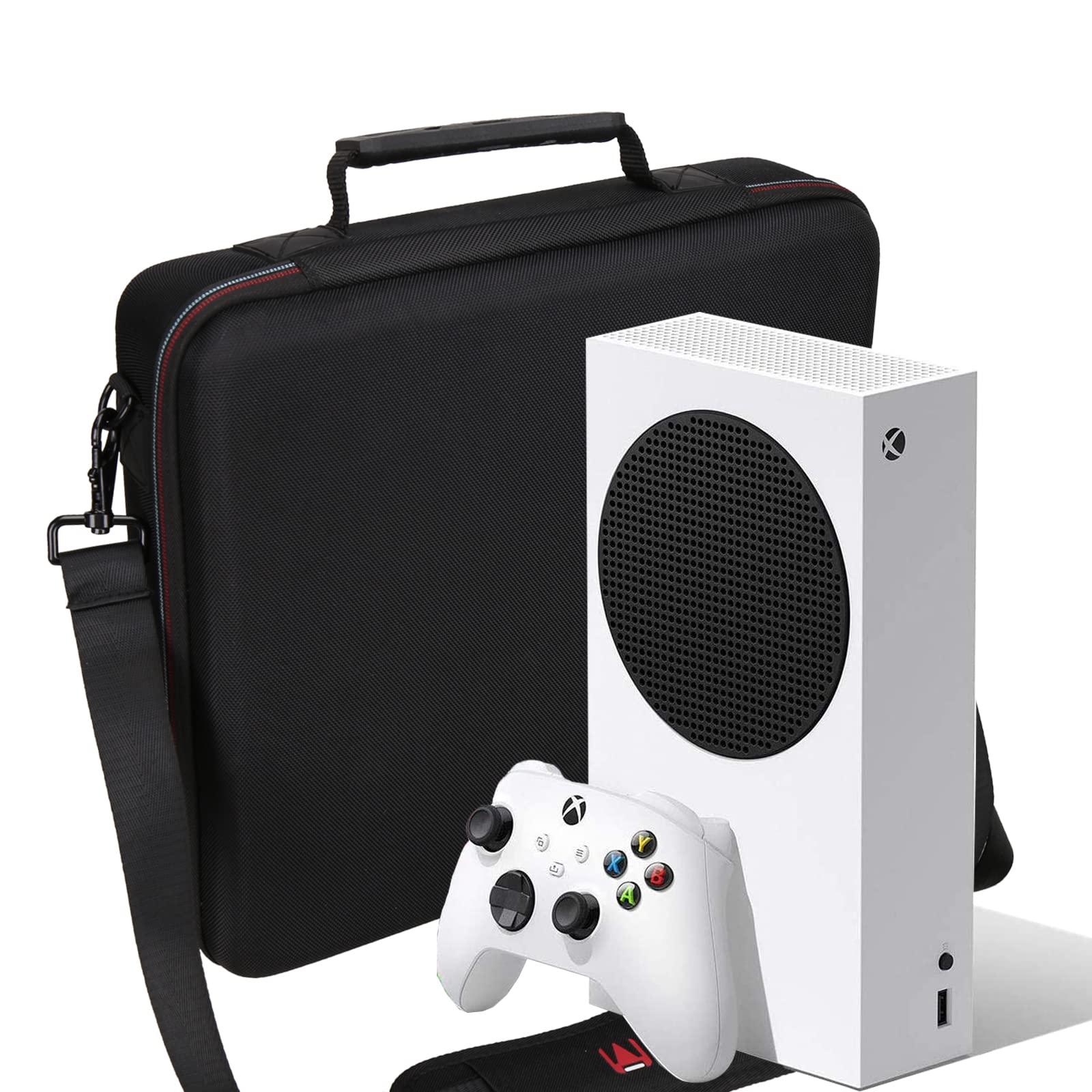 Mchoi Hard Travel Case Compatible with Xbox Series S Game Console | Travel Storage Bag for Wireless Controllers and Accessories | Case only