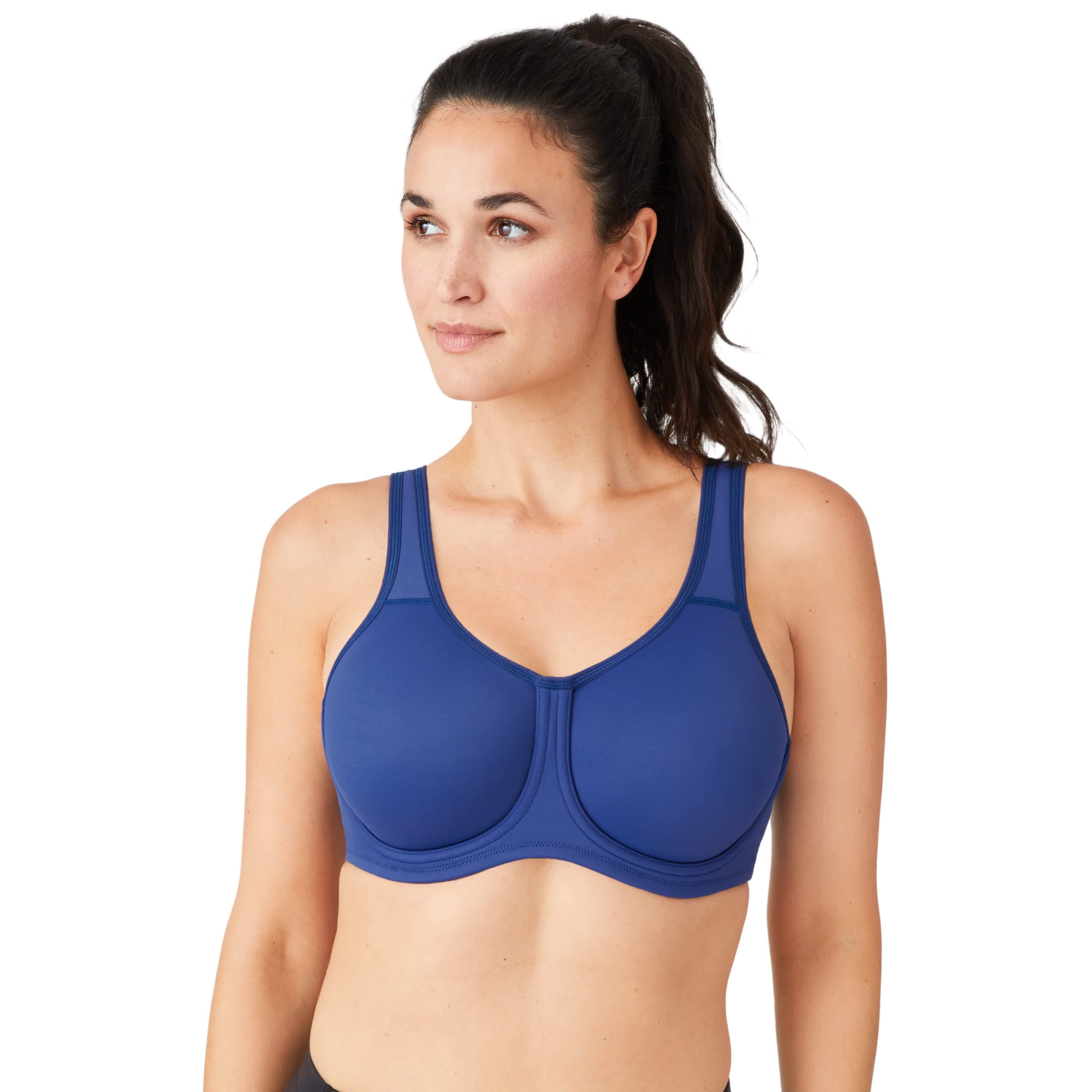 Wacoal Women’s Full Support Underwire Sport Bra, Twilight Blue, (40) 40H