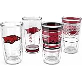 Tervis Arkansas Razorbacks - Assorted Made in USA Double Walled Insulated Tumbler Travel Cup Keeps Drinks Cold & Hot, 16oz 4pk, Classic