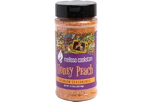 Melissa Cookston's Honey Peach BBQ Rub, Award Winning Barbecue Rubs, 11.34 Oz