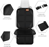 SMART ELF Car Seat Protector 2 Pack Isofix, Waterproof Padding, Organiser view 2