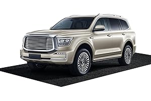 FUZEWANLI 17x 7.4 Ft Garage Mats,Garage Floor Mats,Garage Floor Mats for Under Car，Garage Carpet，Absorbent Oil Mat，Floor Mat for Golf Carts，Reusable/Washable.