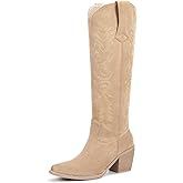 wetkiss Women's Pointed Toe Cowboy Boots