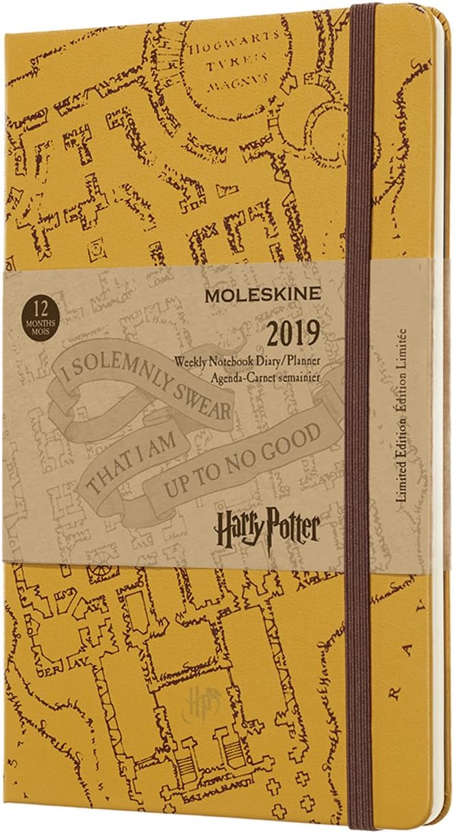Amazon モレスキン 手帳 19年1月始まり 12ヵ月 ハリーポッター 限定版 ウィークリーダイアリー ハードカバー ラージ ベージュ Dhp12wn3y19 文房具 オフィス用品 文房具 オフィス用品