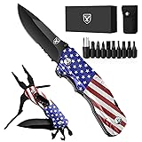 Titorld Pocket Knife Multitool American Flag, US
