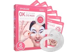 Bio-Collagen Eye Mask, Firming & Hydrating Under Eye Patches for Puffy Eyes and Dark Circles, Deep Moisturizing & Soothing Ey