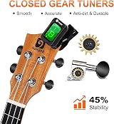 Vangoa 58.4 cm Mahogany Concert Ukulele Complete Kit view 5