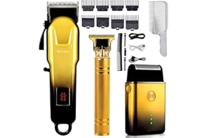 DABETECHTS Hair Clippers Set for Men,Hair Clipper Trimmer with LED Display, Professional Cordless Hair Clipper Shaver Beard Trimmer, Hair Cutting Machine for Men, Holiday Gift for Him Father's Day Gift