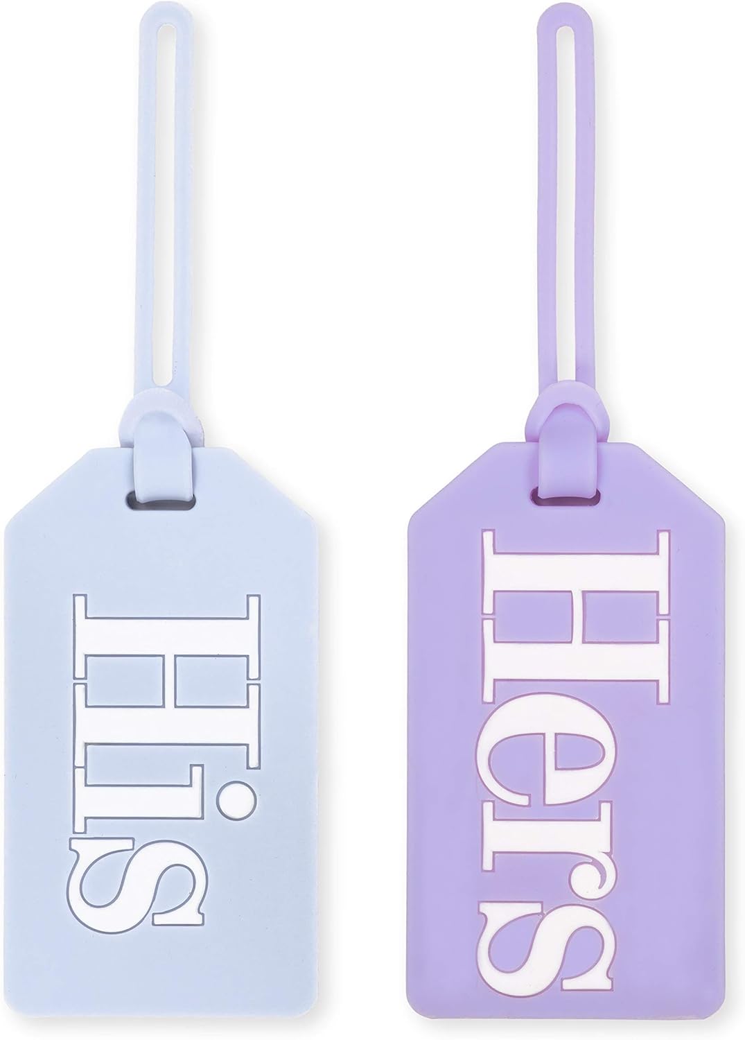 his and hers luggage tags