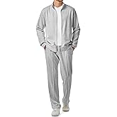 JMIERR Men's Sweatsuit Tracksuit 2 Piece Set Full Zip Casual Jogging Suits with Jogger Jackets and Pants Warm Up Outfits