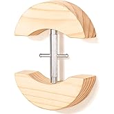 Upgraded Hat Stretcher for Fitted Hats, Adjustable Cowboy Hat Stretcher Fit All Caps - Wooden Heavy Duty of Cap Extender w. a Rotating Rod