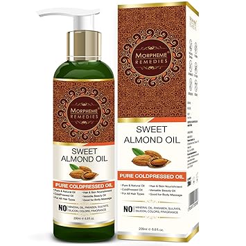 Morpheme Remedies Cold Pressed Sweet Almond Oil, 200ml