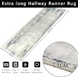 Famibay Hallway Runner Rug 80x300CM Non Slip Washable Abstract Carpet view 7