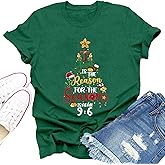 Dabon Christmas Shirts for Women Jesus Christmas T-Shirt Jesus is The Reason for The Season Tee Tops