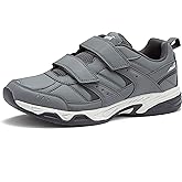 Avia Avi-Union II Strap Non Slip Shoes for Men, Hook and Loop Mens Walking Shoes with Memory Foam, Comfort Restaurant and Diabetic Shoes for Men - Black Wide or Extra Wide Width Safety Footwear