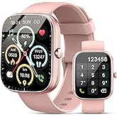 Smart Watch for Women Men(Answer/Make Calls), 1.91" HD Smartwatch, Fitness Tracker with 100+ Sport Modes, IP68 Waterproof, Heart Rate/Sleep/Step Monitor, Pedometer, Activity Tracker for iOS Android