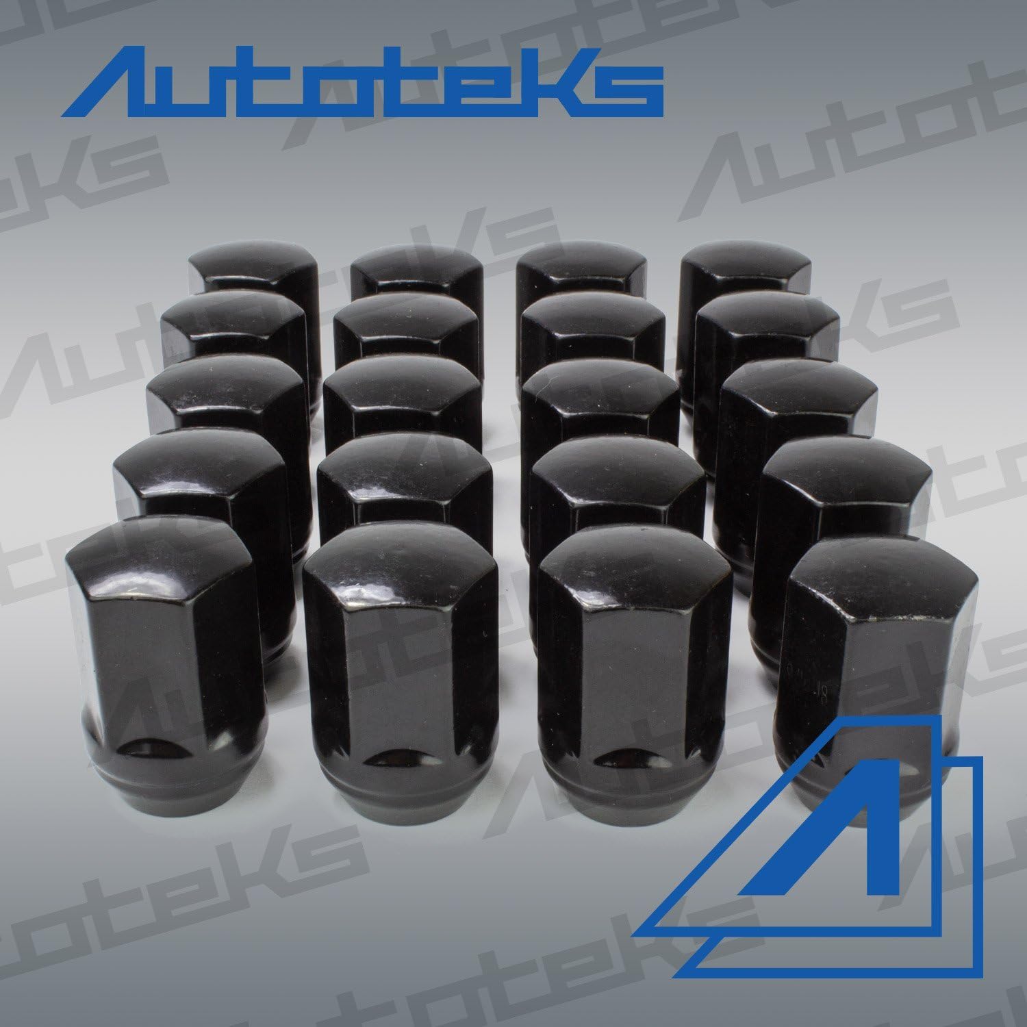 20 Pc 9/16" Black OEM Style Factory Lug Nuts | Works with 2002-2011 Dodge Ram 1500 Dakota & Durango Factory Wheels