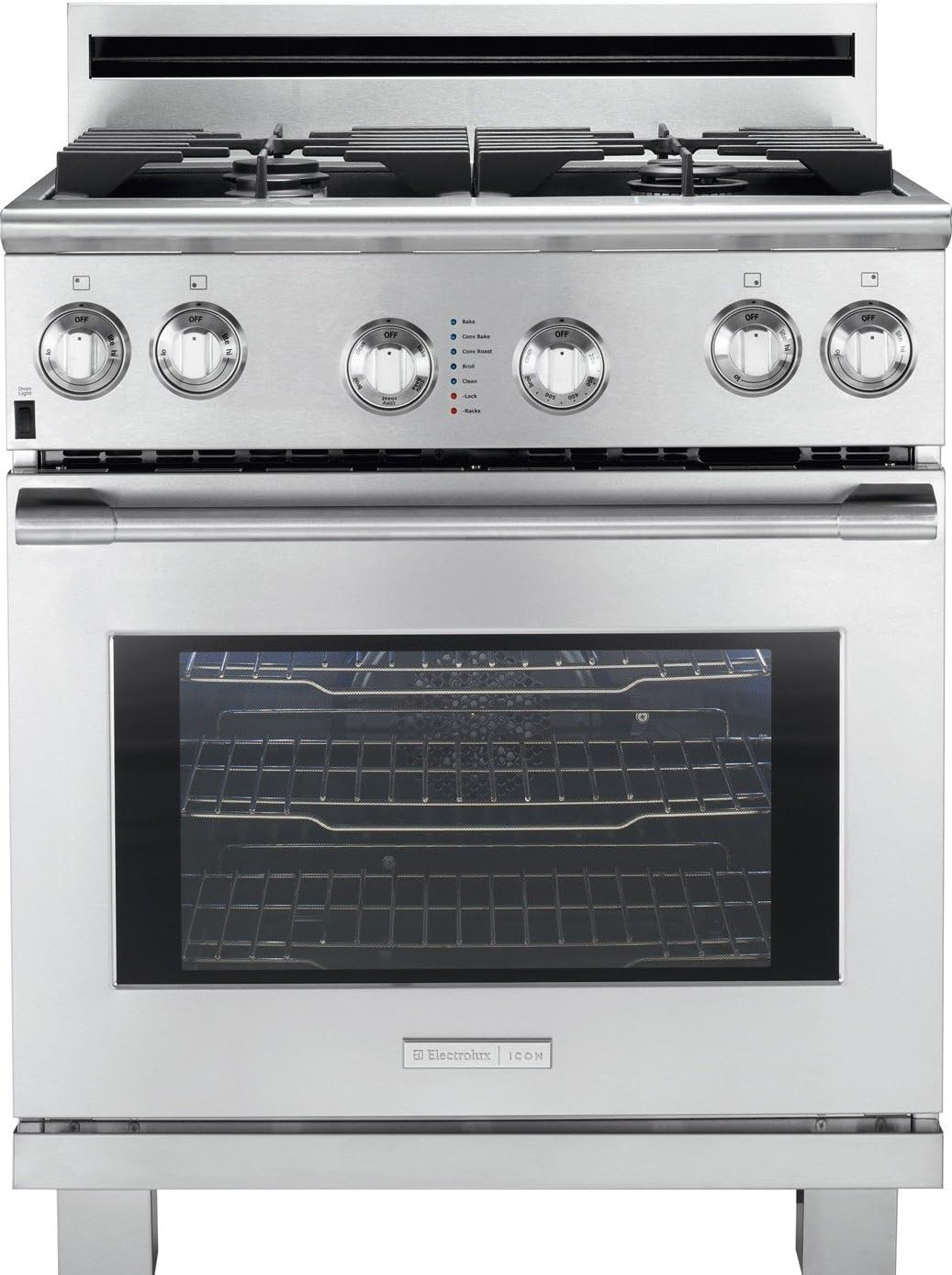 Amazon Com Electrolux Icon E30gf74hps Professional 30 Stainless Steel Gas Sealed Burner Range Convection Kitchen Dining