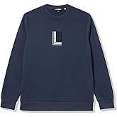 KARL LAGERFELD Men's Crewneck Logo Basic Relaxed Fit Sweatshirt