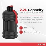 Fuel24 Jug 2.2 L Water Bottle Flex Material Leakproof Pop or Straw Cap view 4