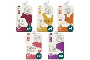 Serenity Kids 6+ Months Ethically Sourced Meat Baby Food Puree Pouches Variety Pack - 18 count (3.5 oz pouches) - No Added Sugar or Sugary Fruits - BPA & Allergen Free Natural Ingredients