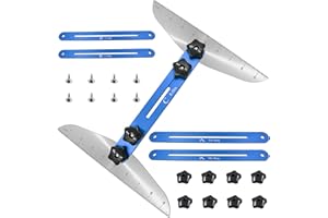 Stair Treads Gauge Template Tool - Measuring Jig Suitable for Wizard, Risers, Shelf and Drywall, Adjustable Angle & Length Ra