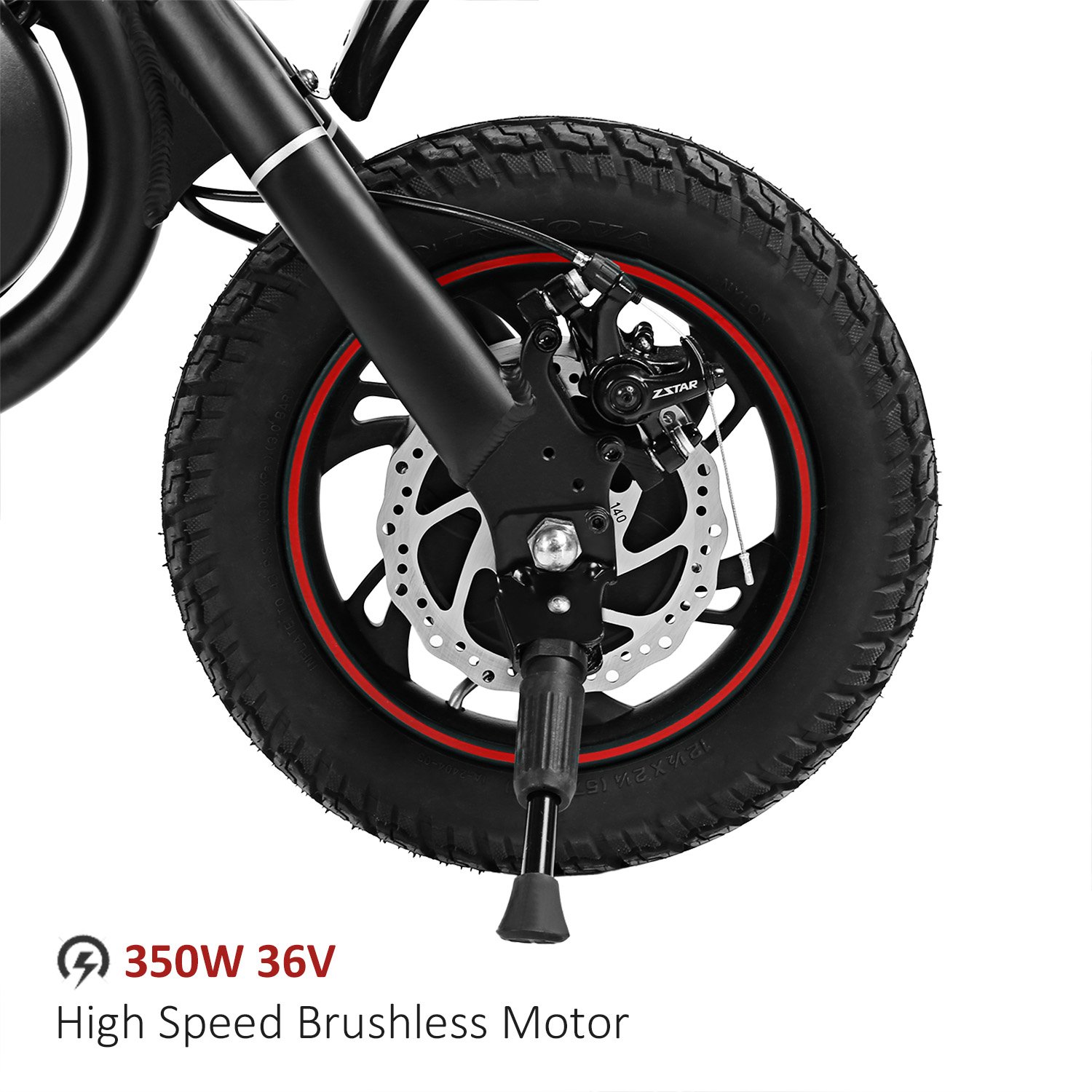 Cycling 350W Hub Motor Dual Disc Brake Electric Bike with 12 inch