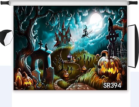 Amazon Lb ハッピーナイト ハロウィン 背景 お化け屋敷 フルムーン パンプキンランタン 写真撮影用背景 9x6フィート 布製 子供用 魔女 ハロウィンパーティー バナー 写真ブース背景 スタジオ小道具 バックペーパー 背景布 通販
