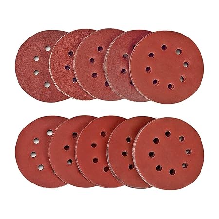 SPTA 100tlg 125mm 40/80/120/180/320/400/600/800/1500/2000 Schleifscheiben Klett-Schleifpapier Klett-Schleifblätter Schleifpap