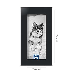 ArtToFrames 4x9 Inch Black Picture Frame, This 1.25