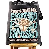 WZMPA Espresso Tote Bag Song Lyric Fans Gift That's That Me Espresso Shoulder Bag Singer Concert Merch