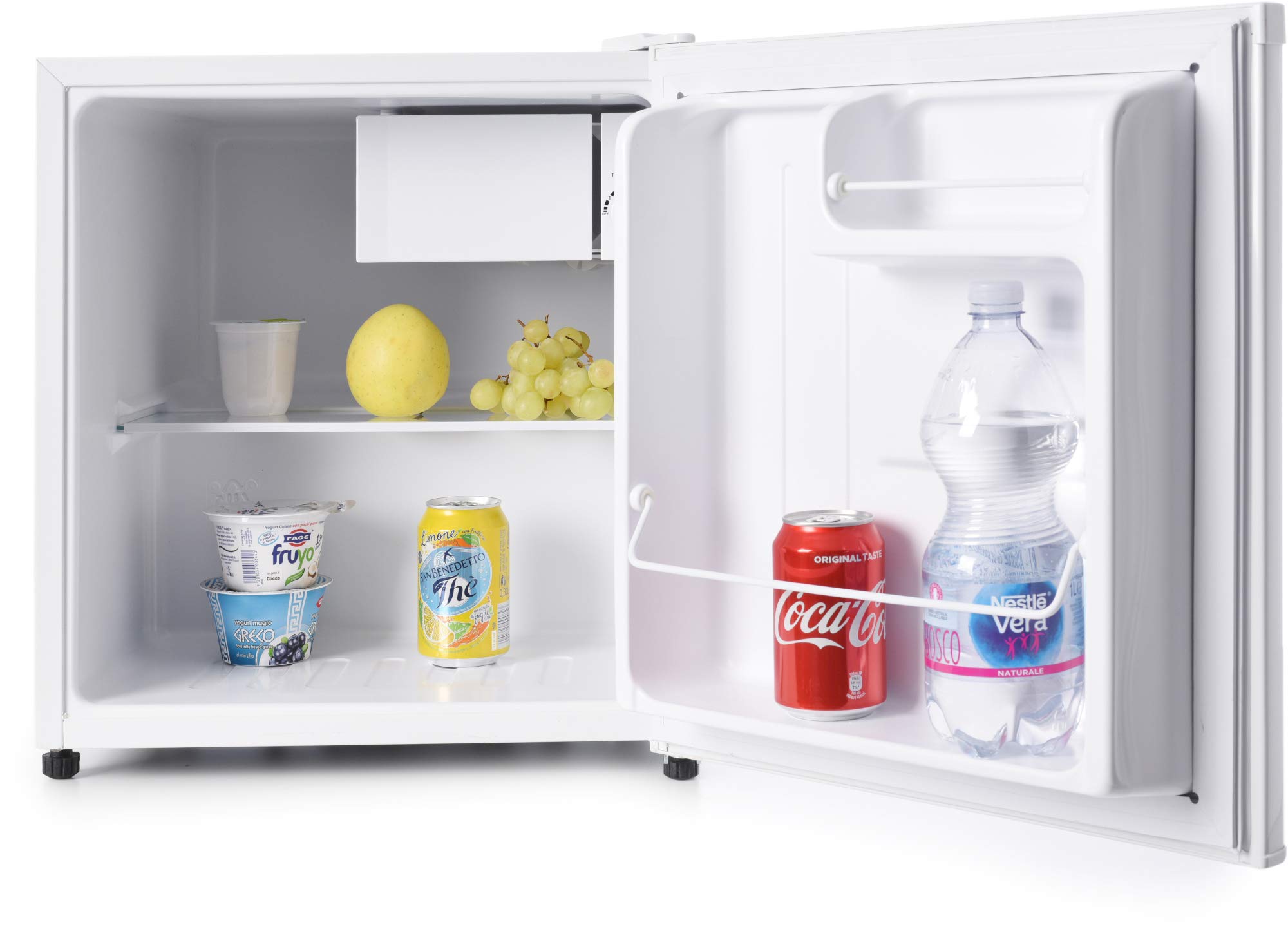 Melchioni Artic47Lt Mini Réfrigérateur Silencieux, Congélateur Intégré, Réfrigérateur À Boissons, Compresseur Et Freezer, 47 Litres, Blanc