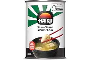Haiku,Won Ton Soup, Ready to Eat, Authentic & Premium Asian Cuisine, Great for Lunch & Dinner, 398ml