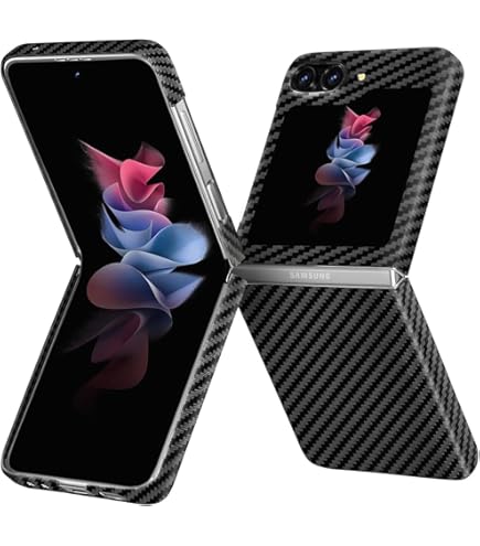 BETXELL Z Fold 6 Skin Wrap [Genuine 3M 2080 Vinyl] Carbon Fiber Protective Back Glass Galaxy Z Fold 6 Skin Sticker (Carbon Fiber - View #5