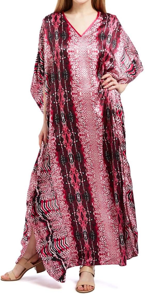 snakeskin satin dress