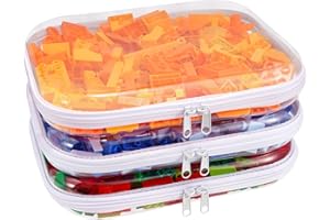 HONITTY Clear Hard Shell Zipper Case,3PCS Transparent Clear Zipper Pouches,Hard Side Plastic Case Set,Portable Travel Storage Organizer Bins