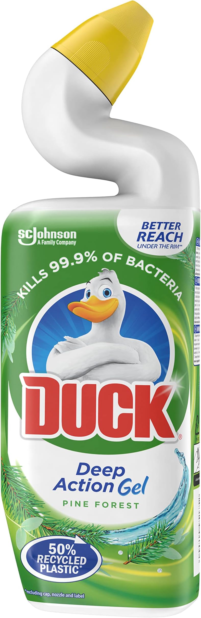 Duck Deep Action Gel Toilet Cleaner Pine 750ml Removes Limescale Fragrance