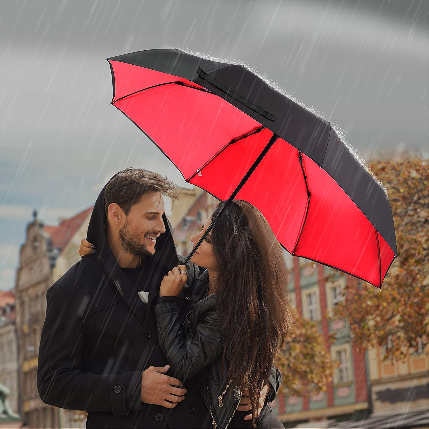 Picano Travel Umbrella Sports Windproof, Auto Open/Close Folding Compact Umbrellas Men,Women,Boys and Girls