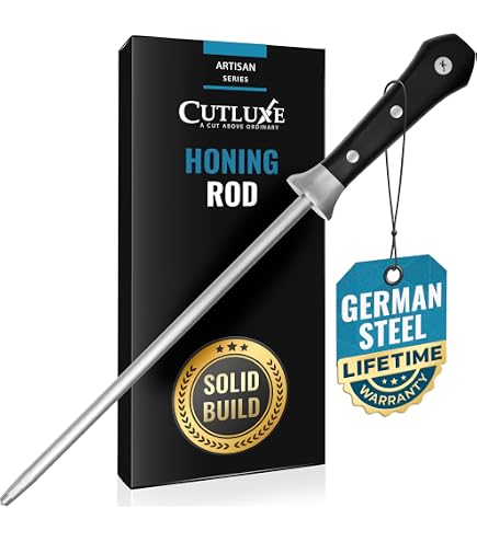 Fusil à Aiguiser Winco - 30,5 Cm - Acier Inoxydable Pour Couteaux De Cuisine
