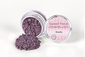 SWEET FACE MINERALS DRASTIC EYE SHADOW Jar Mineral Makeup Bare Skin Purple Liner Loose Powder Cover