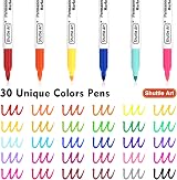 Shuttle Art 30 Colors Permanent Markers Fine Point Assorted view 3