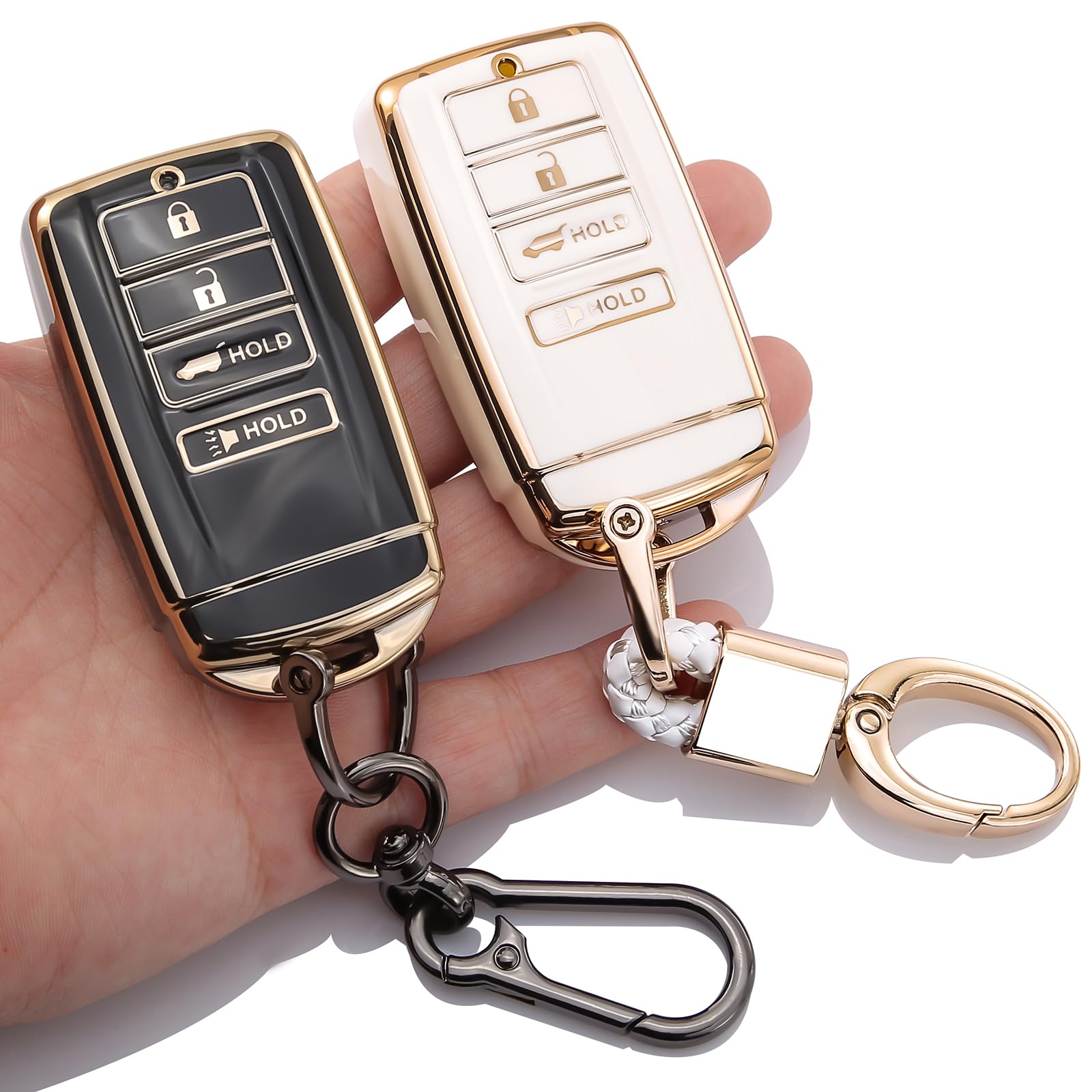 Photo 1 of 0BT59 2-PCS for Acura Key Fob Cover Keychain Protector case Compatible with 2014 2015 2016 2017 2018 2019 2020 2021 2022 2023 ILX,RLX,TLX,NSX,RDX,MDX Accessories White/Black