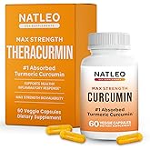 Theracurmin Turmeric Curcumin Supplement, 60 Count, High Absorption Turmeric & Curcumin -Joint Support Supplement - 42.6X More Bioavailablity