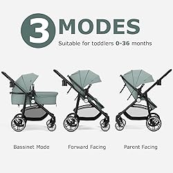 INFANS 2 in 1 Baby Stroller, High Landscape Infant