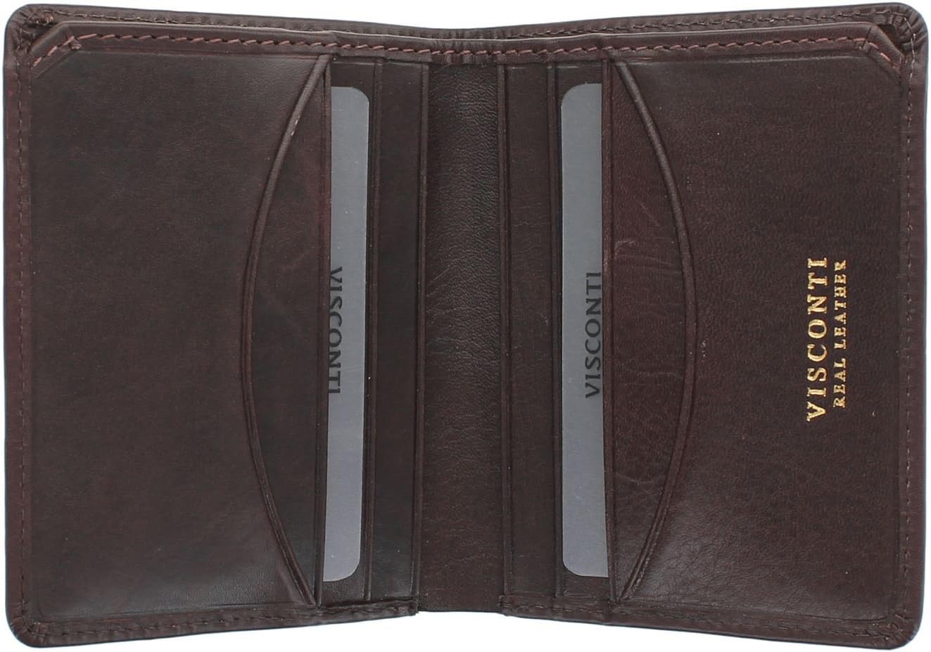 VISCONTI Tuscany Collection Xavi Leather Wallet with RFID Protection TSC39 Brown - Image 3