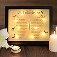 Memorial Gifts LED Shadow Box - Sympathy Gift in Memory of Loved One Gifts, Rememberance Gift for Loss of Mother Father Mom Dad, Funeral Condolences Bereavement Gift Ideas