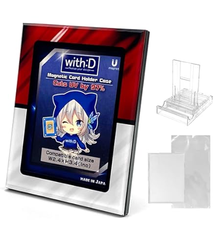 Amazon.com: amazdone with:D Magnetic Card Display Case 35PT, UV