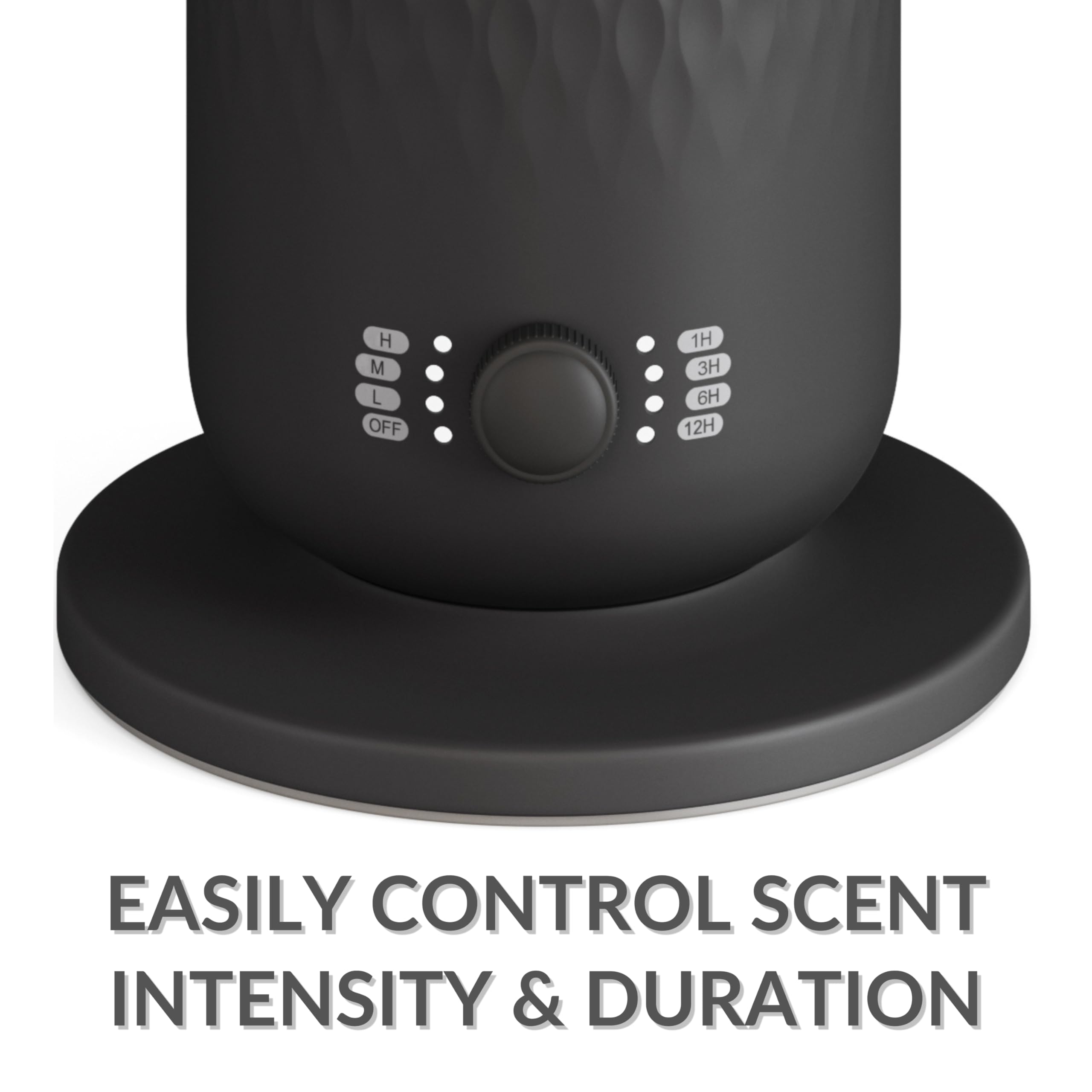 The AirScent Waterless Diffuser - Cold Air Scent Diffuser Oil Machine for Homes, Offices, Hotels and Spas - Aromatherapy Diffuser for Aesthetic Scenting - Black - 4.05 Oz - Fragrance Not Included
